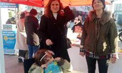 Edirne Keşan'da gönüllü öğretmenlerden SMA hastası Melek'e destek