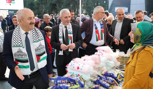 Kocaeli Gebze'de Filistin'e destek kermesi düzenlendi